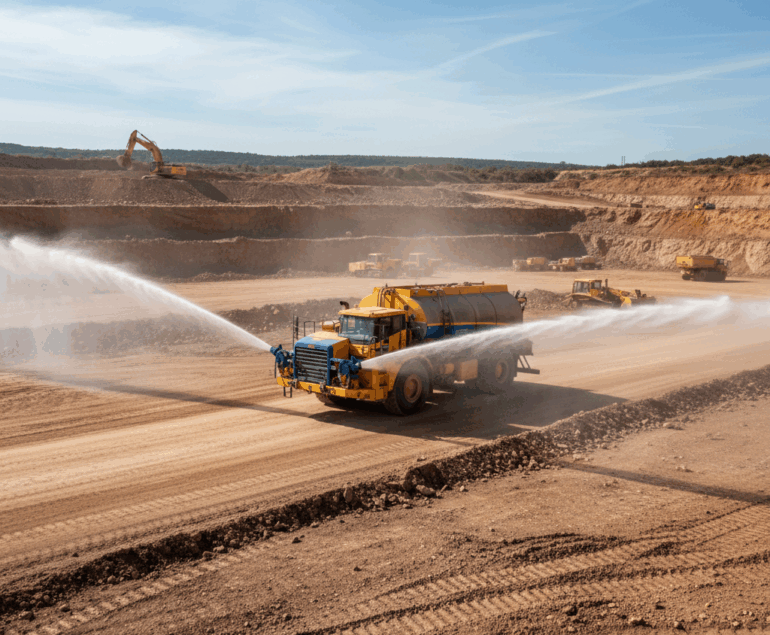 Comment fonctionne une arroseuse de chantier ?