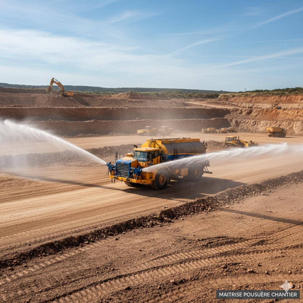 Comment fonctionne une arroseuse de chantier ?