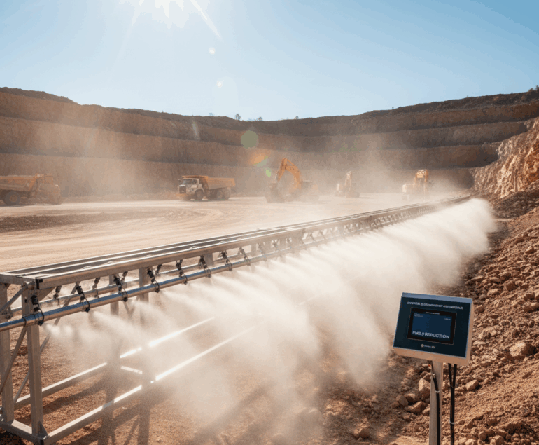 Rampe de brumisateur pour carrière : avantages et installation
