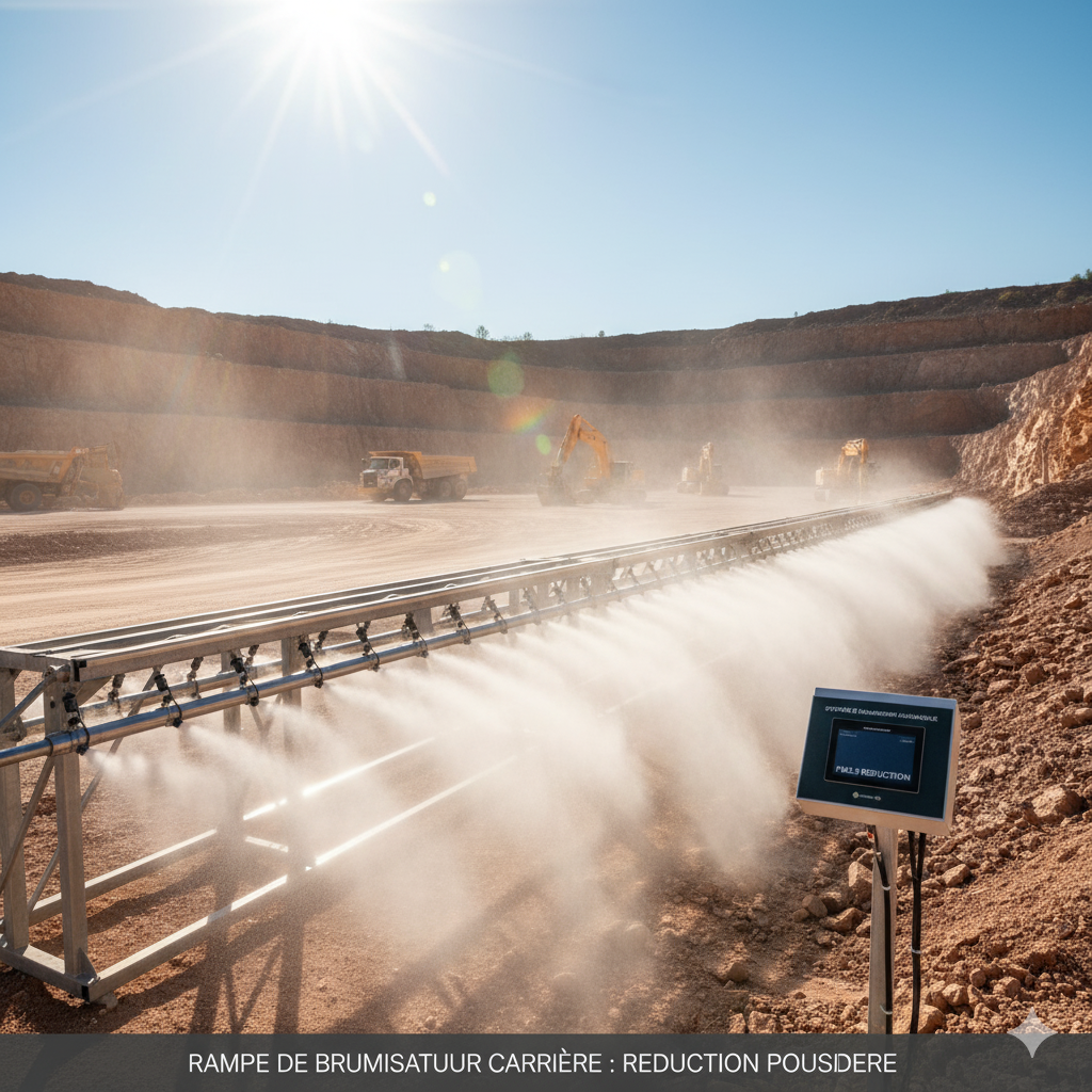 Rampe de brumisateur pour carrière : avantages et installation