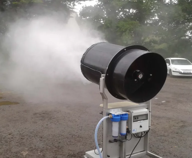 Contrôle poussières industrielles par brumisation | -95%